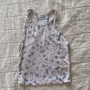 Aritzia Sunday Best Skyfall Cropped Racerback Tank